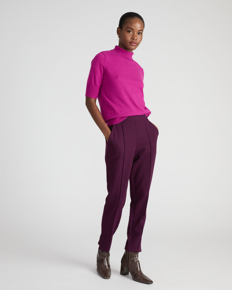 Skinny Pintuck Ponte Pants 28 Inch - Gamay | Plus Size & Straight Size Women's Fashion | Universal Standard