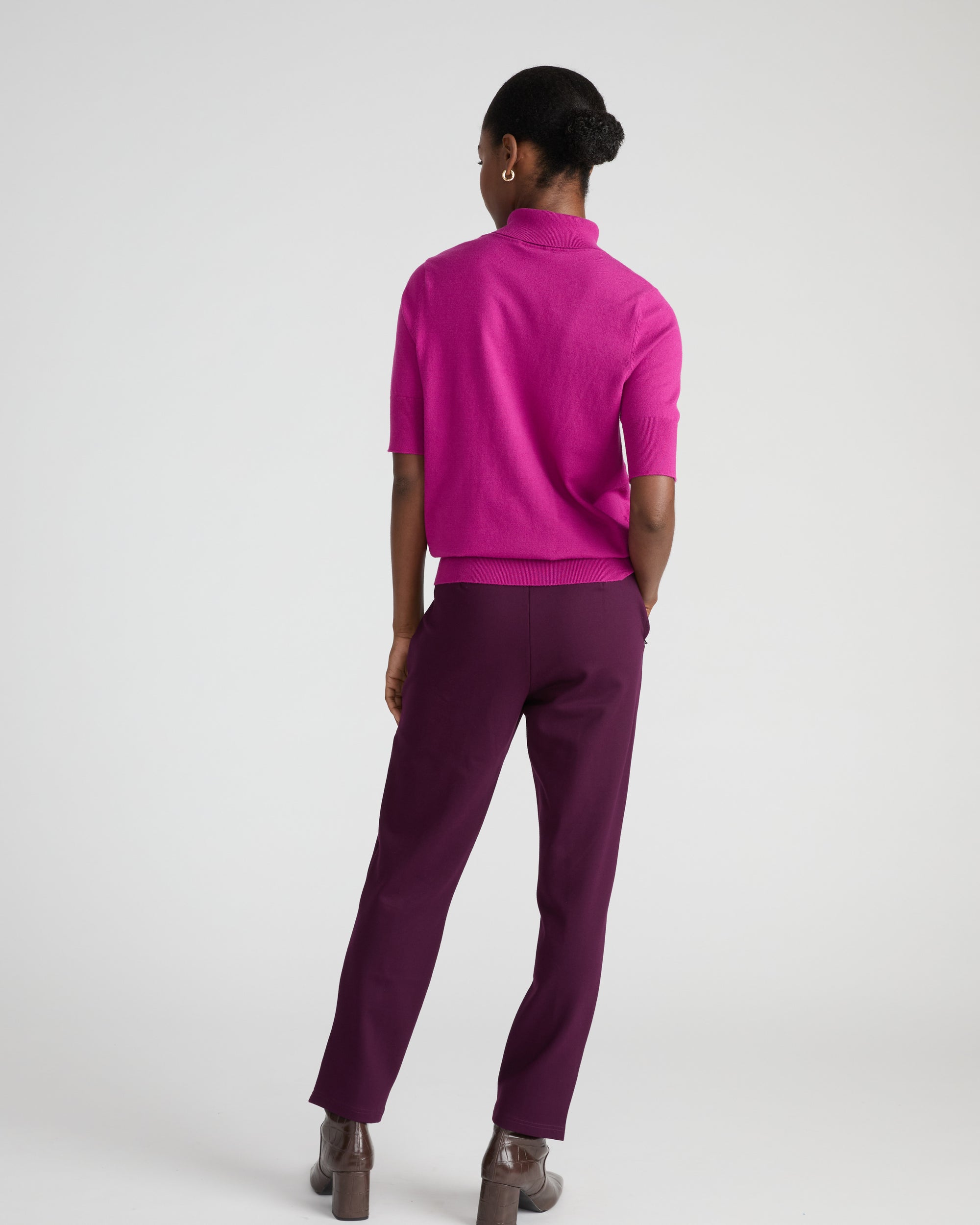 Skinny Pintuck Ponte Pants 28 Inch - Gamay | Plus Size & Straight Size Women's Fashion | Universal Standard