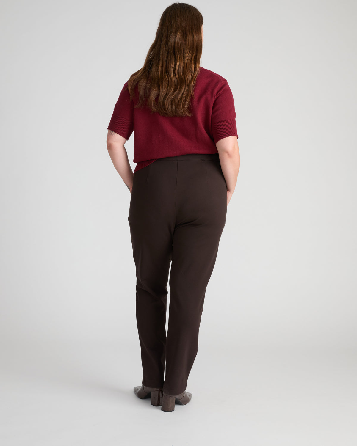 Smart Signature Ponte Pants Long - Espresso | Plus Size & Straight Size Women's Fashion | Universal Standard