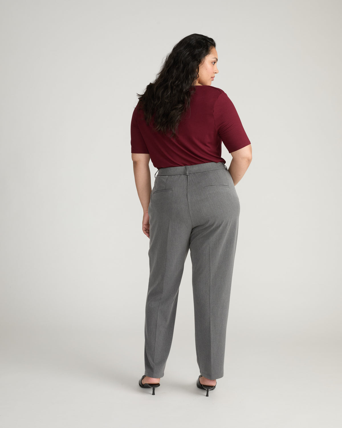 All Day Cigarette Pants - Gray Heather | Plus Size & Straight Size Women's Fashion | Universal Standard