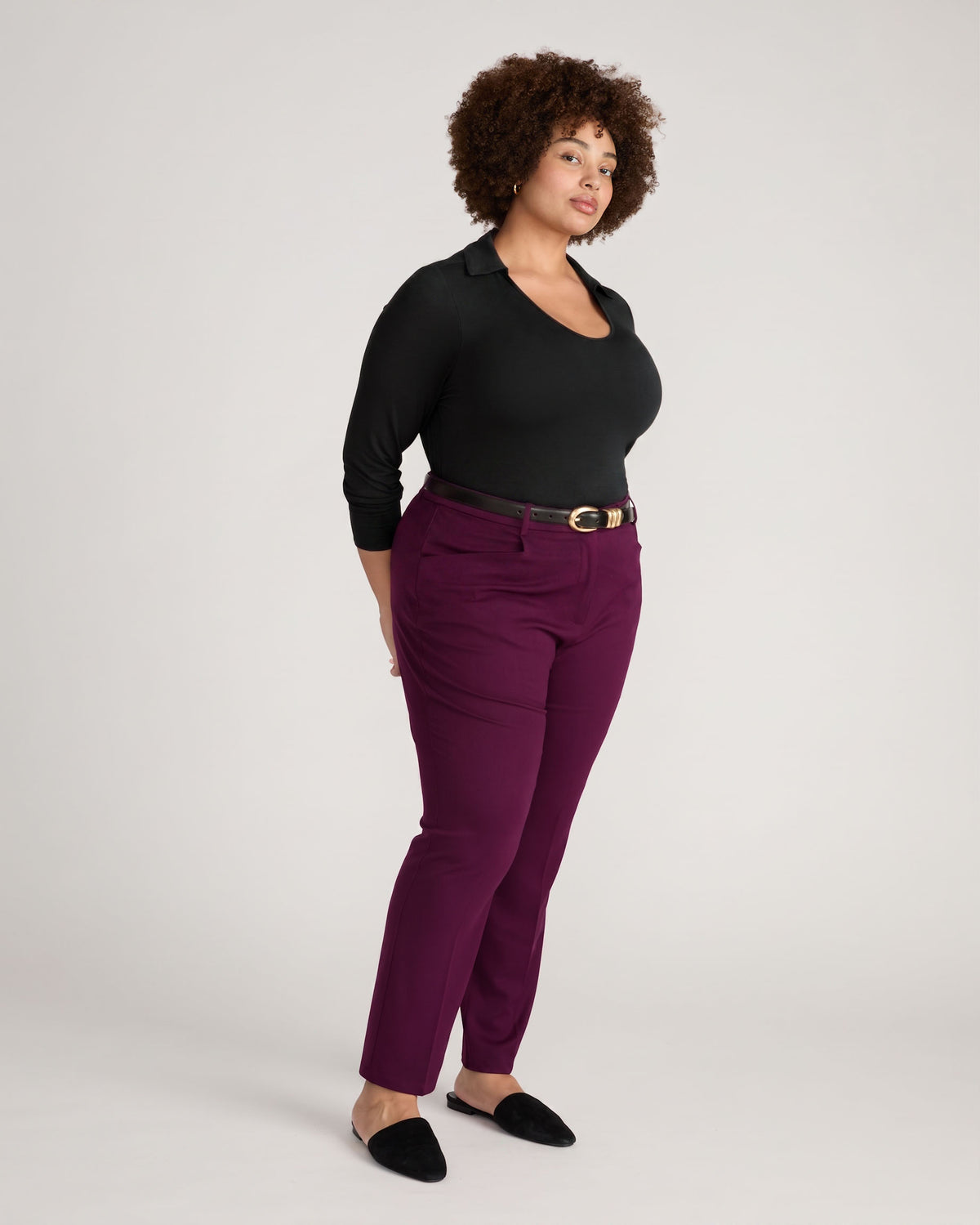 All Day Cigarette Pants - Gamay