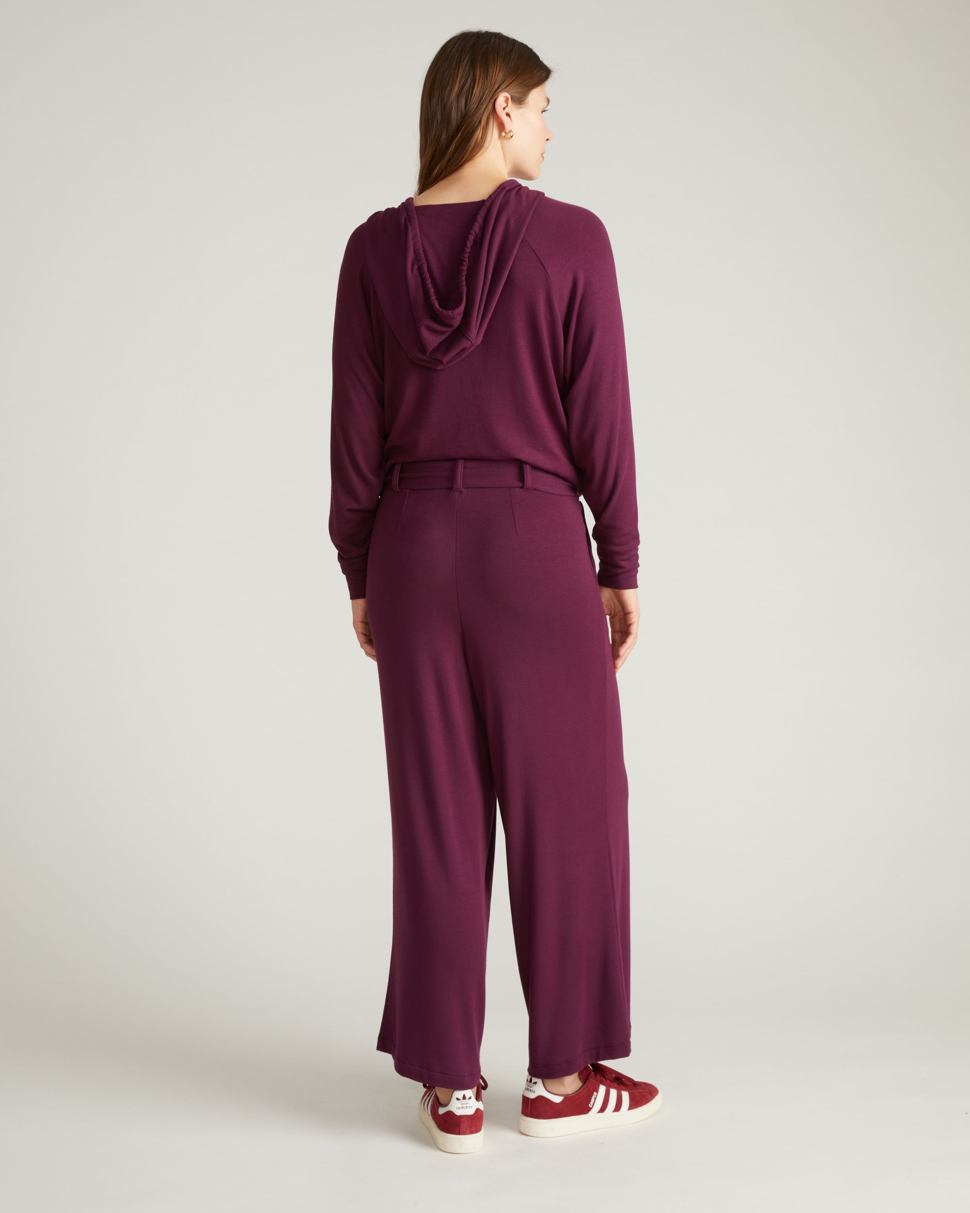 TravelKnit Wide Leg Pants - Gamay