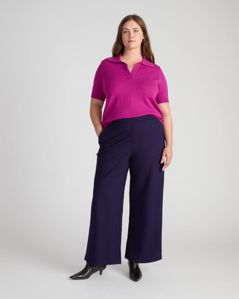 Stephanie Wide Leg Ponte Pants - Supernova | Plus Size & Straight Size Women's Fashion | Universal Standard