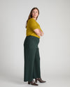 Stephanie Wide Leg Ponte Pants - Green Gemstone | Plus Size & Straight Size Women's Fashion | Universal Standard