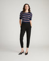 Minimalist Moro Pocket Signature Ponte Pants - Black