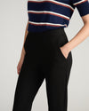 Minimalist Moro Pocket Signature Ponte Pants - Black