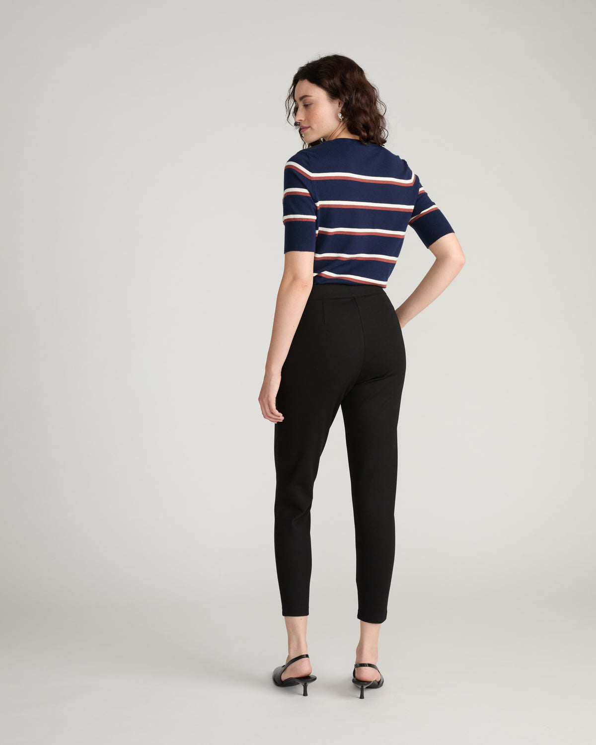 Minimalist Moro Pocket Signature Ponte Pants - Black