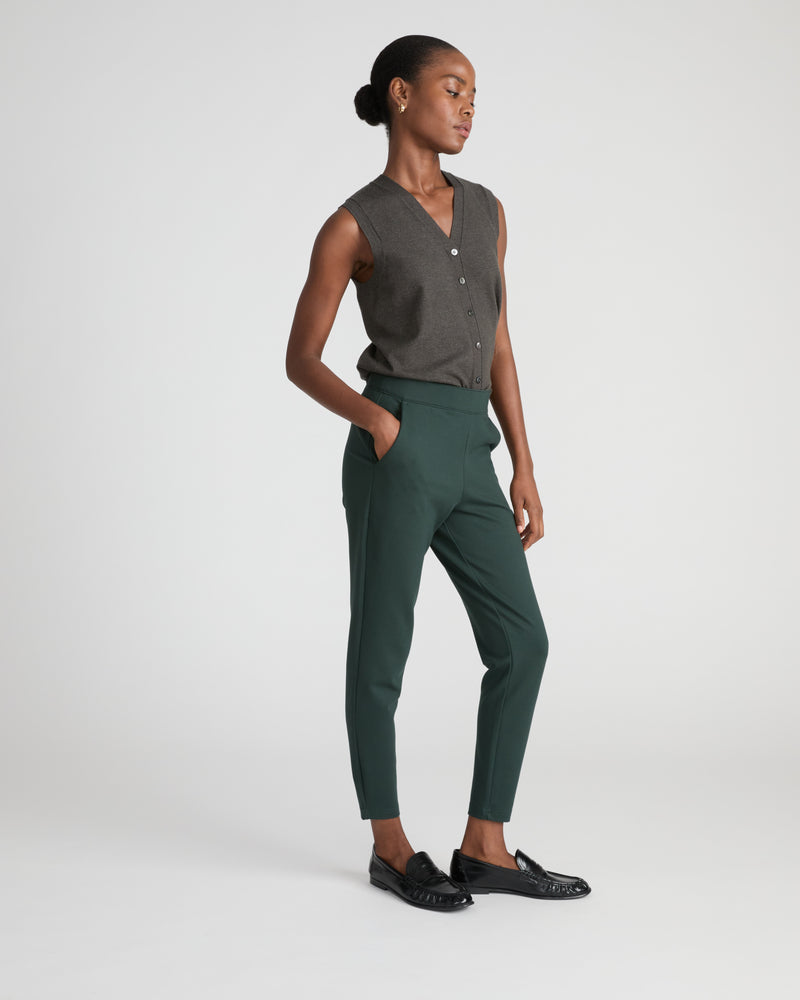 Minimalist Moro Pocket Signature Ponte Pants - Green Gemstone | Plus Size & Straight Size Women's Fashion | Universal Standard