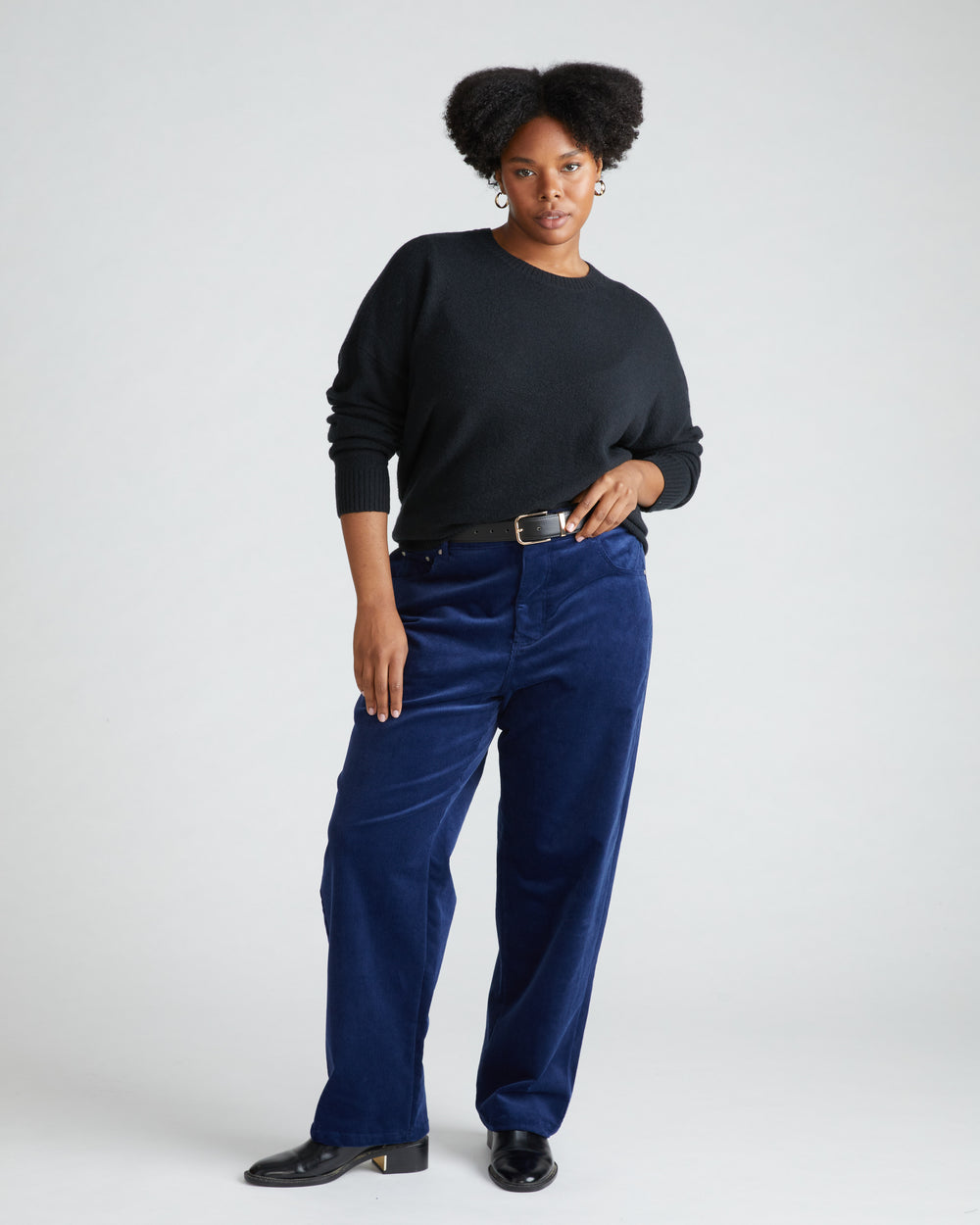 Cassidy High Rise Straight Corduroy Pants - Cenote