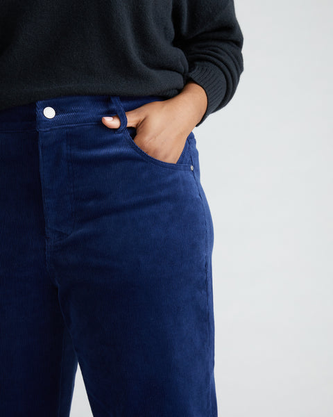 Cassidy High Rise Straight Corduroy Pants - Cenote – Universal