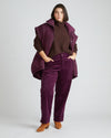 Cassidy High Rise Straight Corduroy Pants - Gamay
