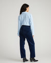 Cassidy High Rise Straight Corduroy Pants - Pageant Blue
