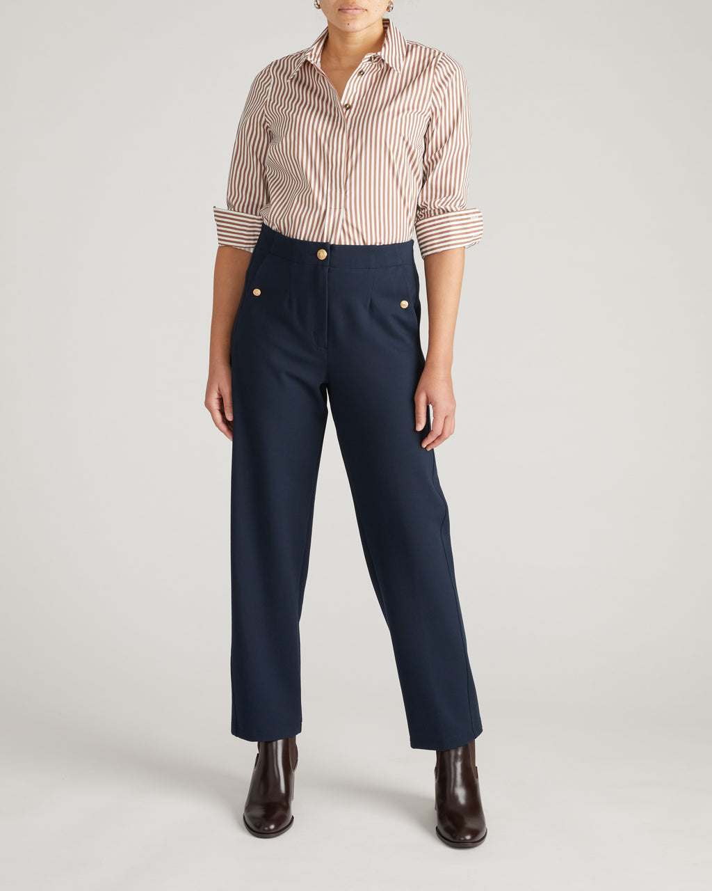 Universal Standard Women's Audrey Tailored Ponte Pants - Blue