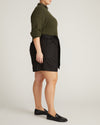 Harbor Stretch Linen Blend Paperbag Shorts - Black | Plus Size & Straight Size Women's Fashion | Universal Standard