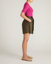 Harbor Stretch Linen Blend Paperbag Shorts - Camo | Plus Size & Straight Size Women's Fashion | Universal Standard