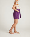 Harbor Stretch Linen Blend Paperbag Shorts - Dreamy Purple | Plus Size & Straight Size Women's Fashion | Universal Standard