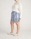Harbor Stretch Linen Blend Paperbag Shorts - Rococo Beach Print | Plus Size & Straight Size Women's Fashion | Universal Standard