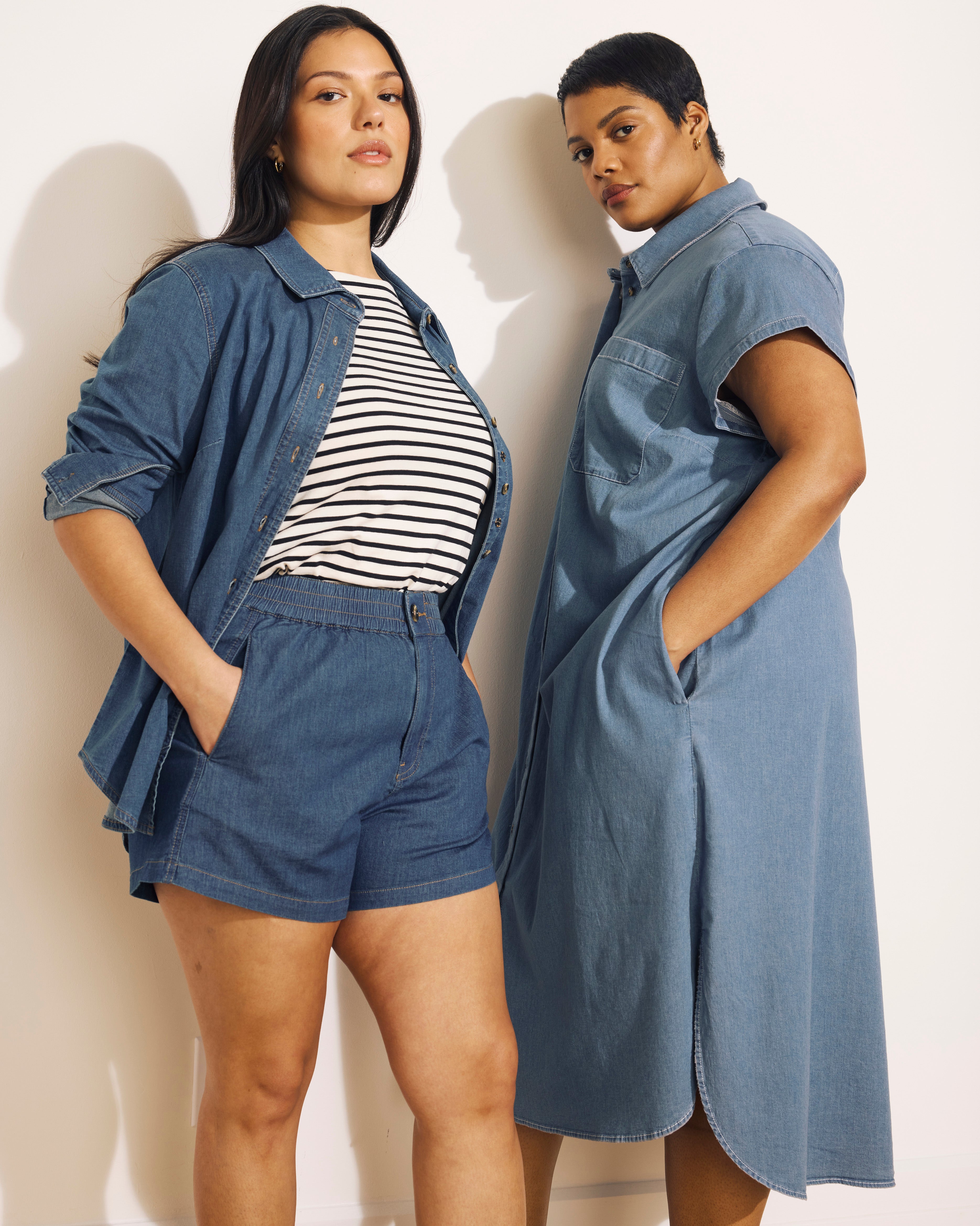 Capri Chambray Shorts - Orion Blue – Universal Standard