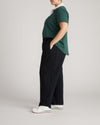 Varsity French Terry Pull On Pants - Black | Plus Size & Straight Size Women's Fashion | Universal Standard