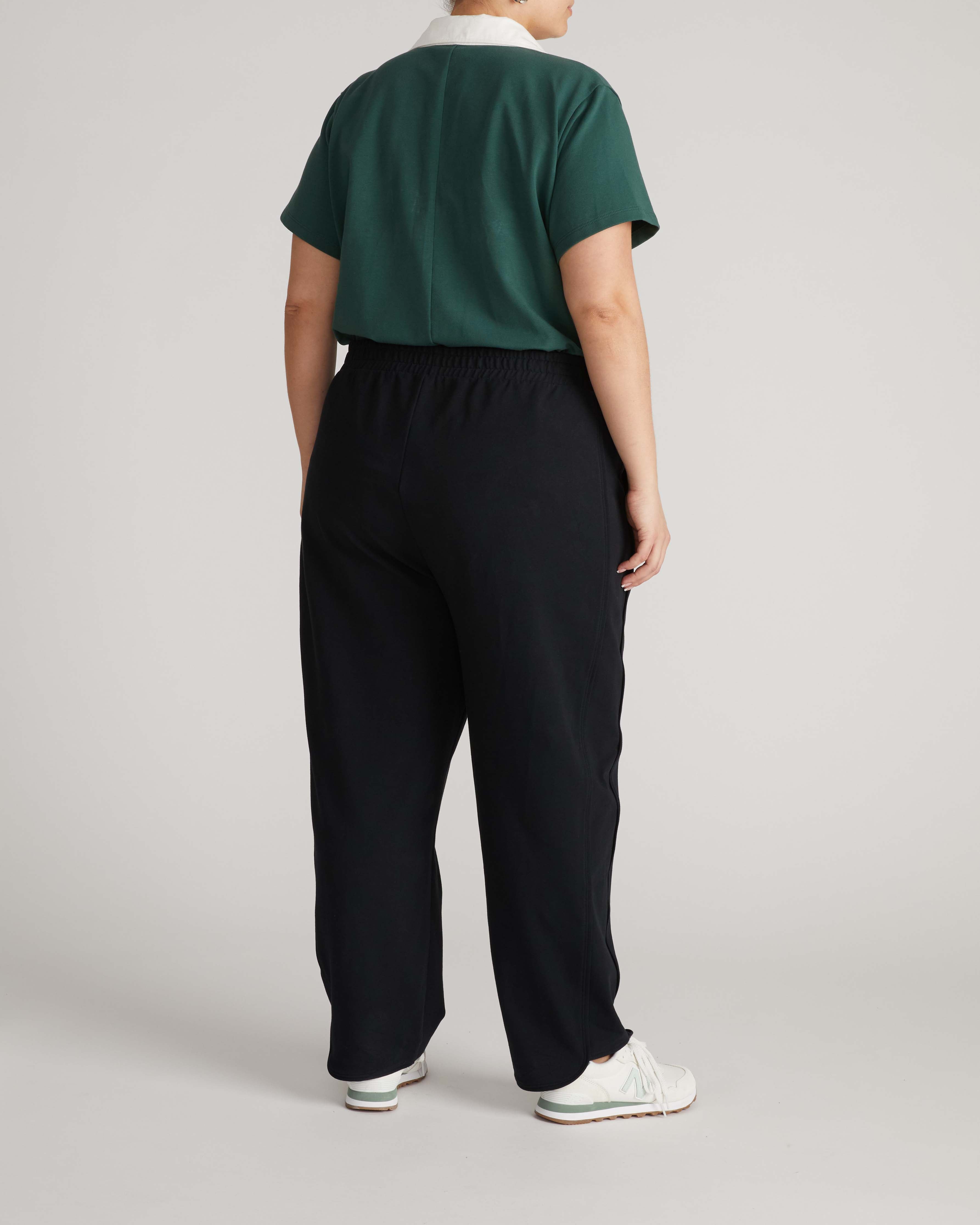 Varsity French Terry Pull On Pants - Black – Universal Standard