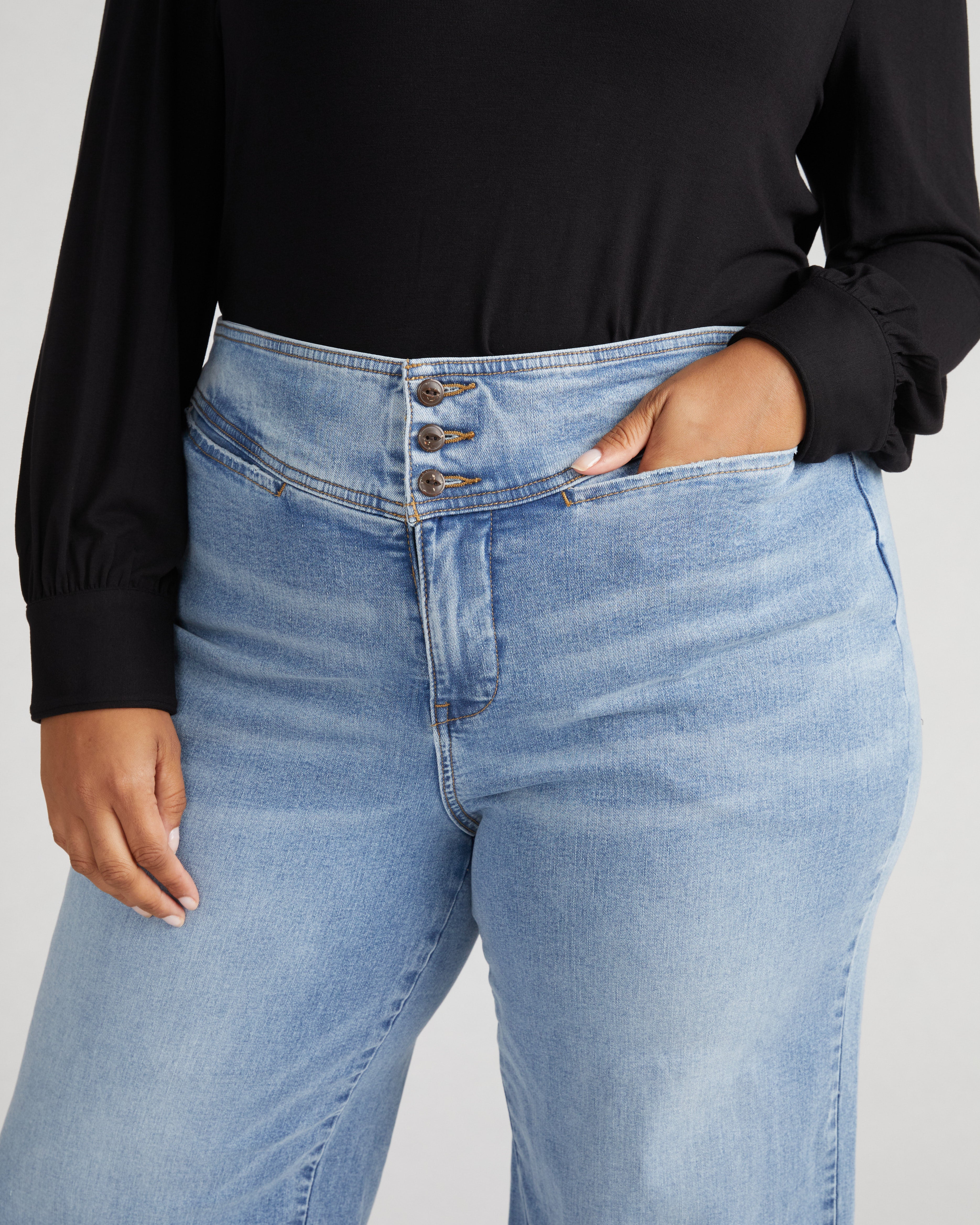 Charlie High Rise Sailor Jeans - Something Blue Wash – Universal