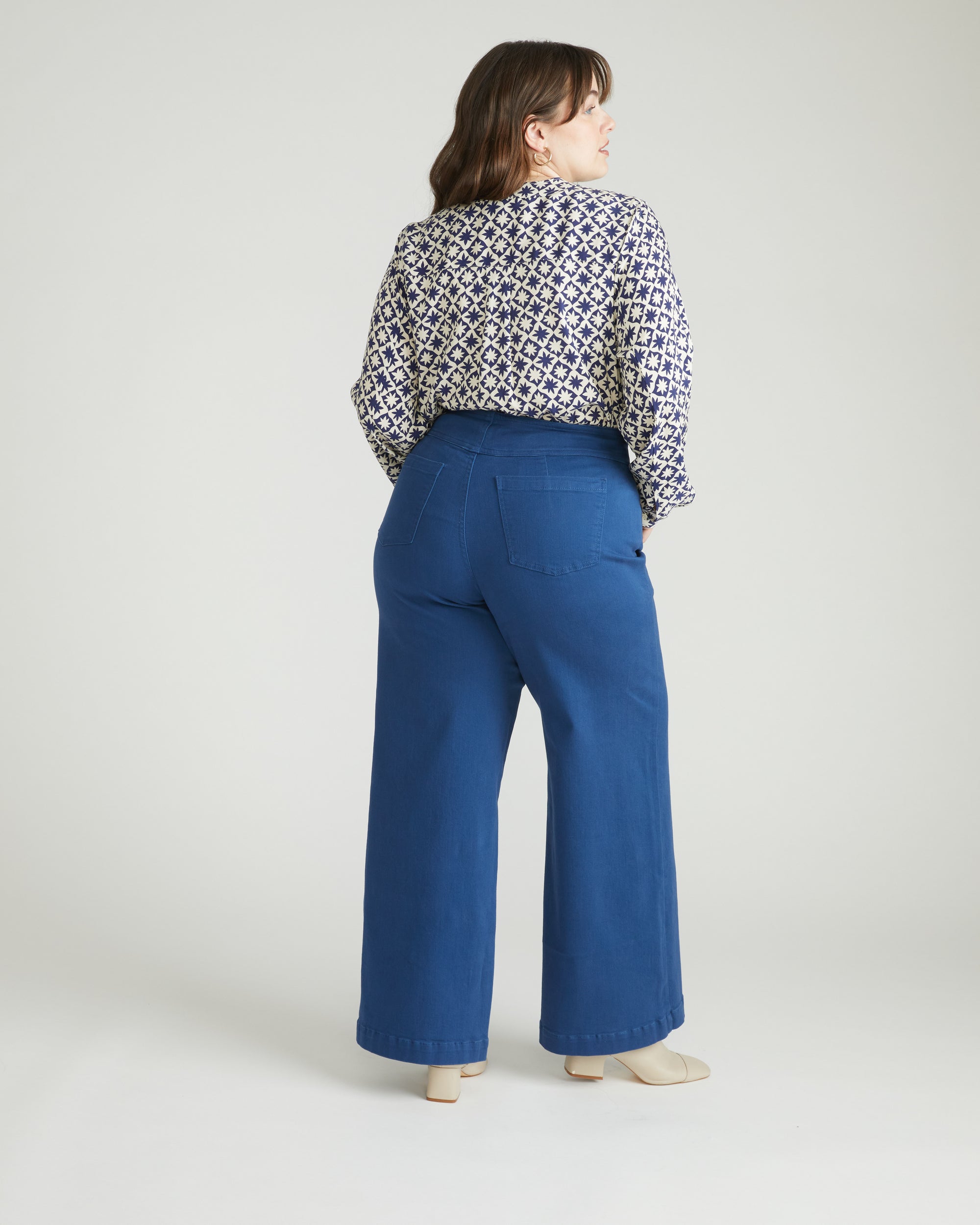 Charlie High Rise Sailor Jeans - French Blue