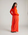 Renee Savvy Fine Knit Raglan Turtleneck - Poppy