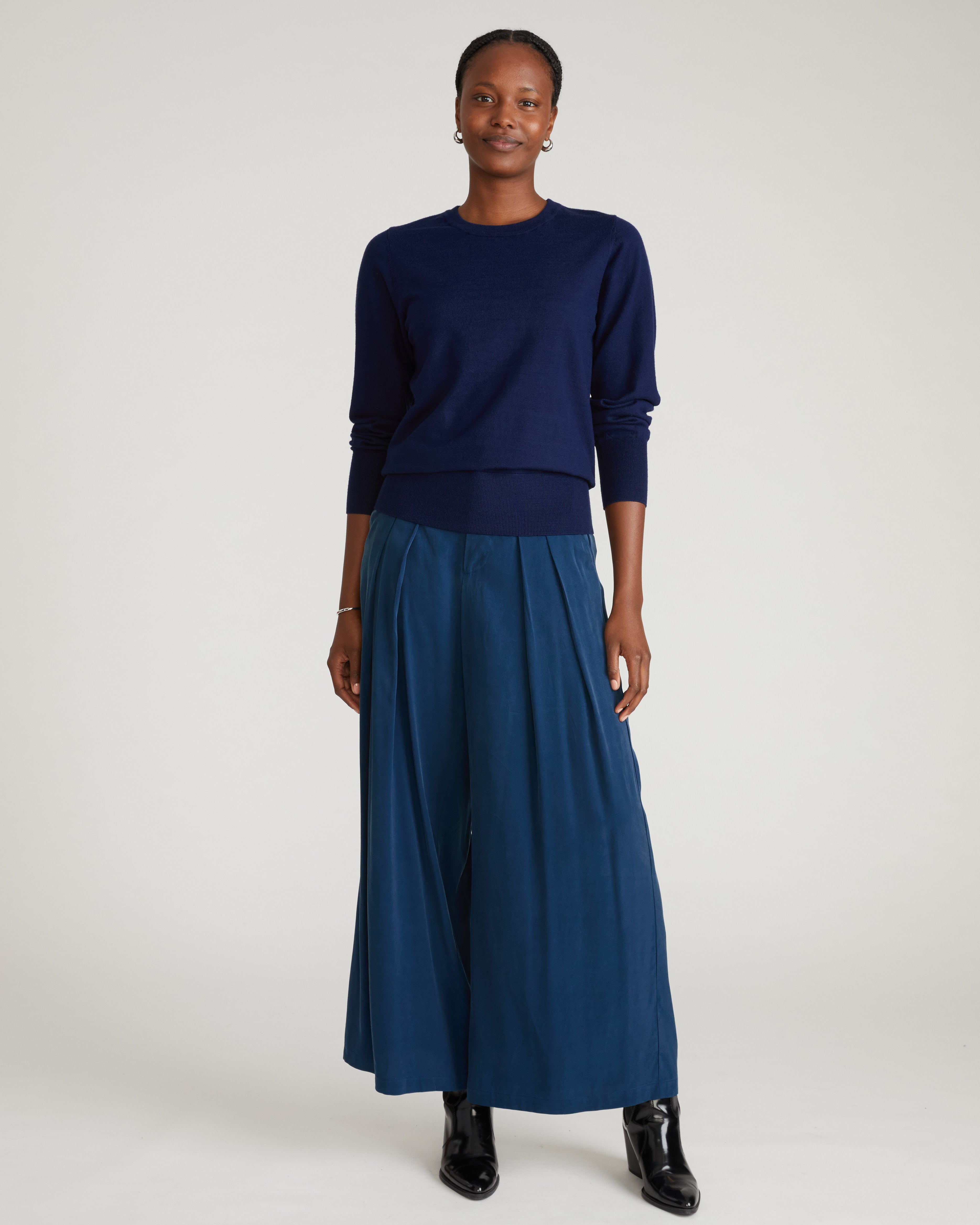 Palais Cooling Cupro Wide Leg Pant - Pageant Blue – Universal Standard