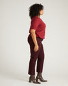 Amaya Ponte Kick Flare Pants - Black Cherry