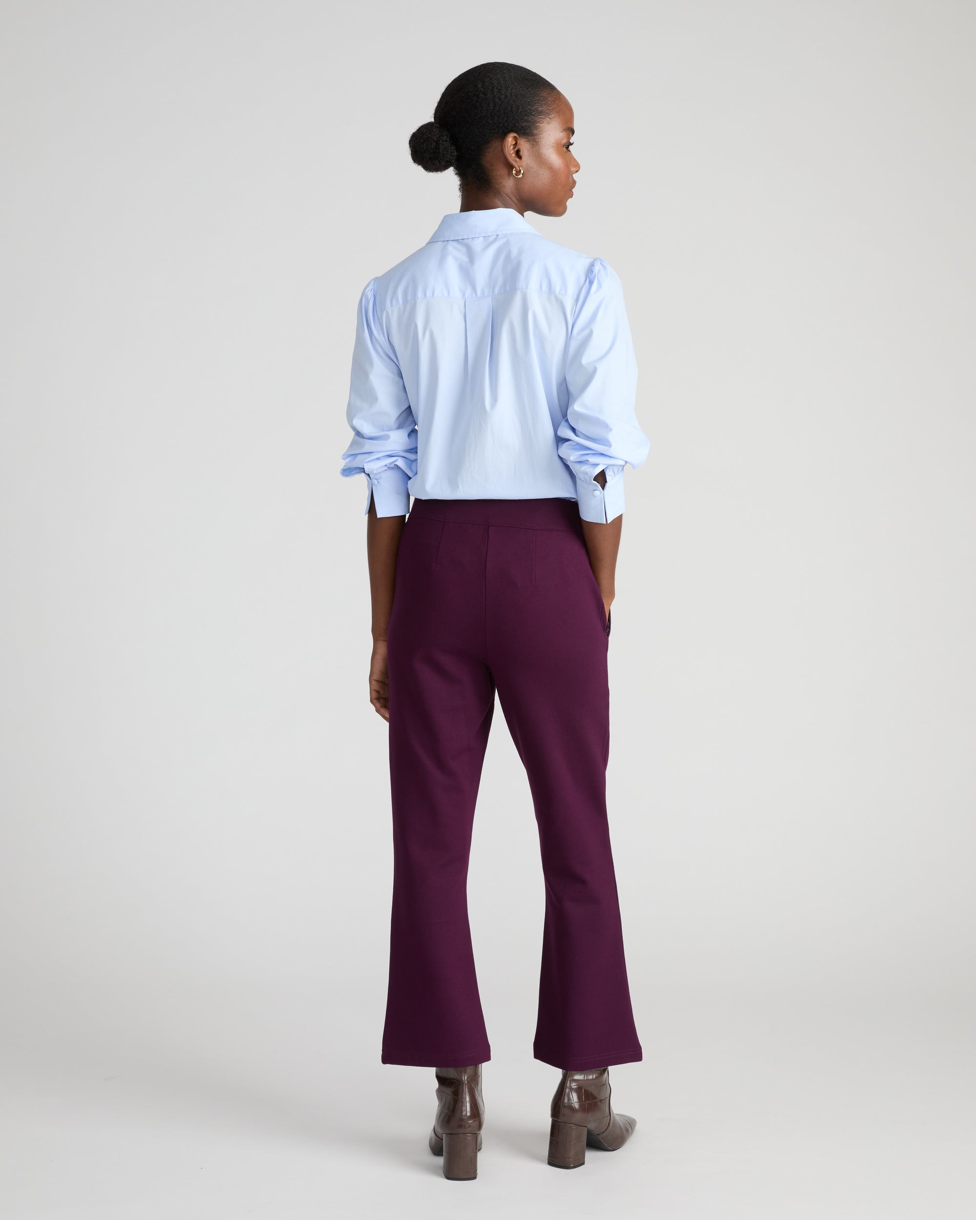 Amaya Ponte Kick Flare Pants - Gamay | Plus Size & Straight Size Women's Fashion | Universal Standard