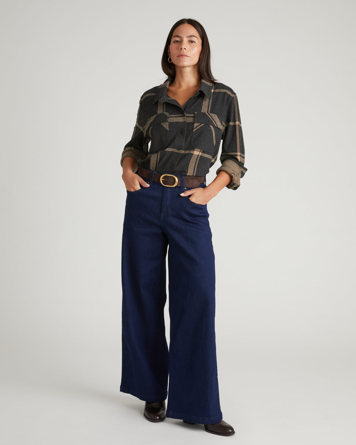 Taylor ComfortDenim Trouser Jeans - Dark Indigo | Plus Size & Straight Size Women's Fashion | Universal Standard