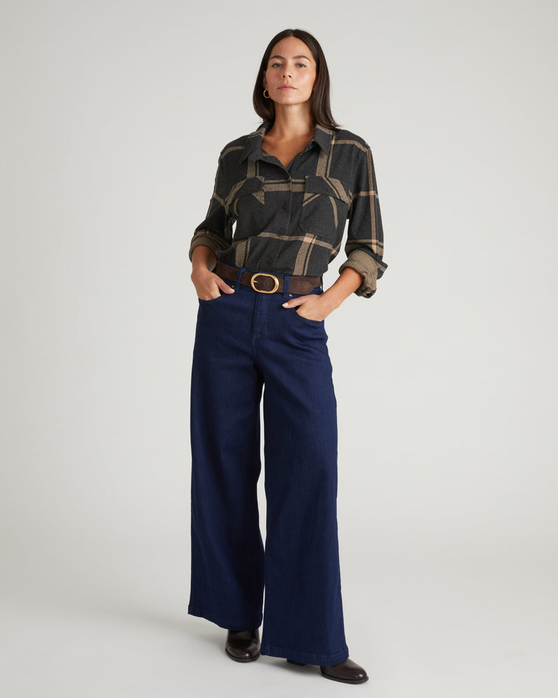 Taylor ComfortDenim Trouser Jeans - Dark Indigo | Plus Size & Straight Size Women's Fashion | Universal Standard