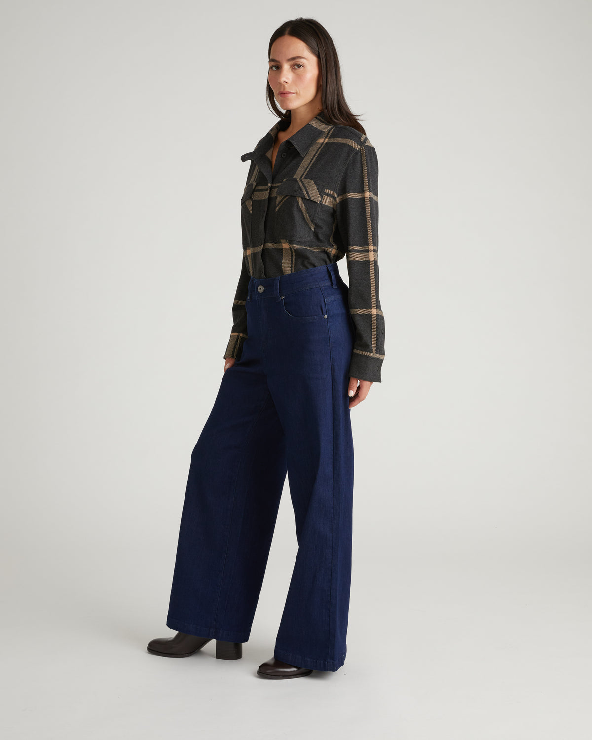 Taylor ComfortDenim Trouser Jeans - Dark Indigo | Plus Size & Straight Size Women's Fashion | Universal Standard
