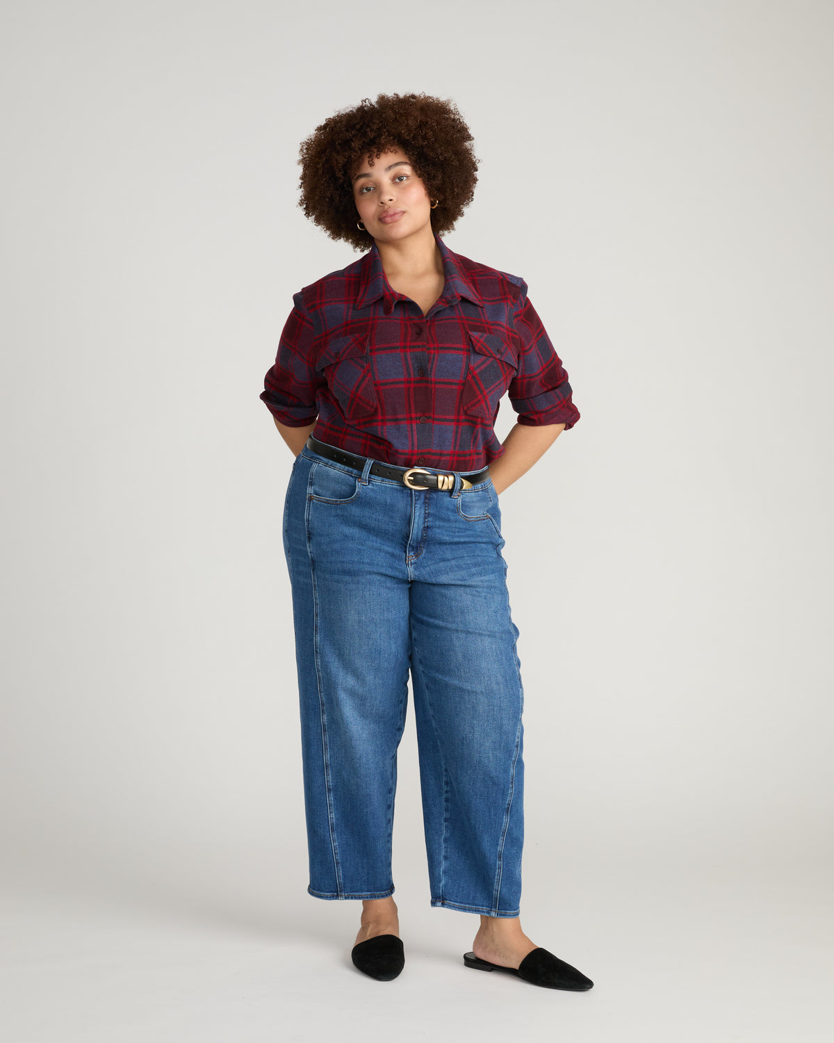 Dakota Twisted Leg Jeans - Woodstock Indigo