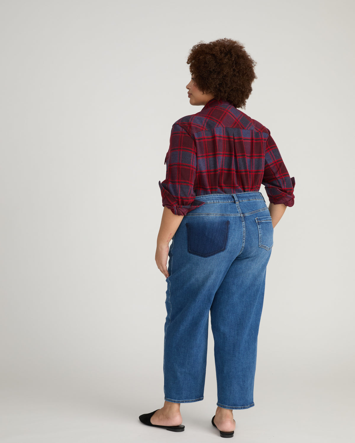 Dakota Twisted Leg Jeans - Woodstock Indigo