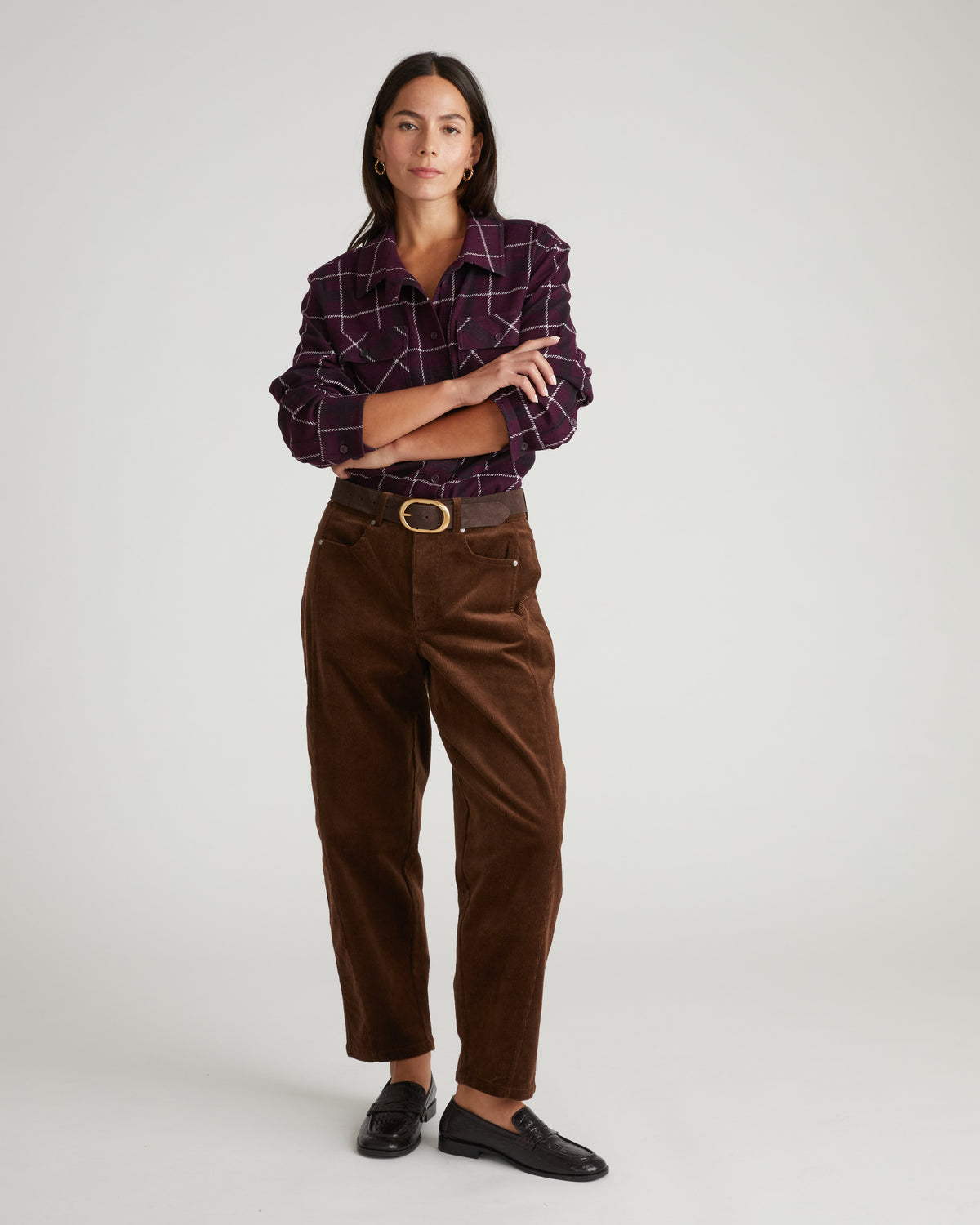 Dakota Twisted Leg Corduroy Pants - Coffee | Plus Size & Straight Size Women's Fashion | Universal Standard