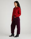 Dakota Twisted Leg Corduroy Pants - Gamay
