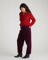 Dakota Twisted Leg Corduroy Pants - Gamay