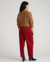 Dakota Twisted Leg Corduroy Pants - Autumnal Red
