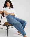 Elbe Stretch Poplin Shirt Classic Fit - White