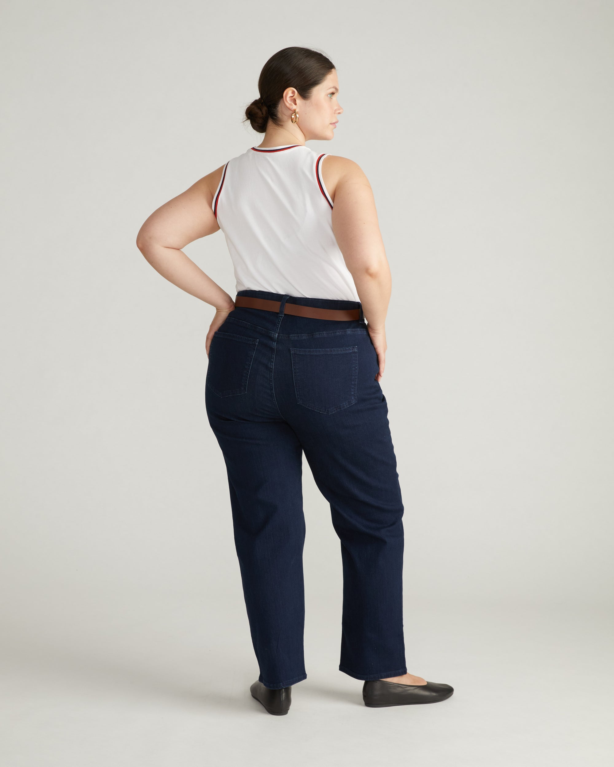 Ella High Rise Straight Leg Jeans - Balearic Blue