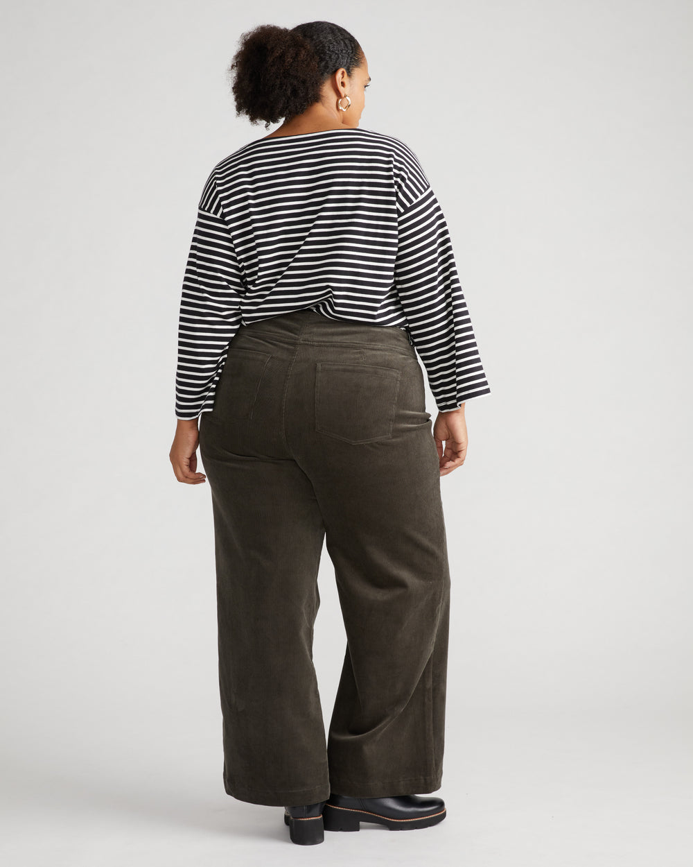 Charlie High Rise Sailor Cords - Nori