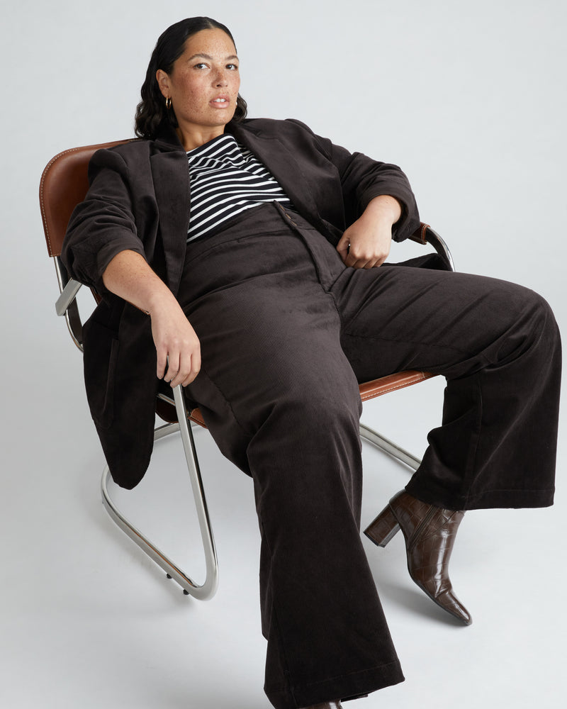 Charlie High Rise Sailor Cords - Espresso