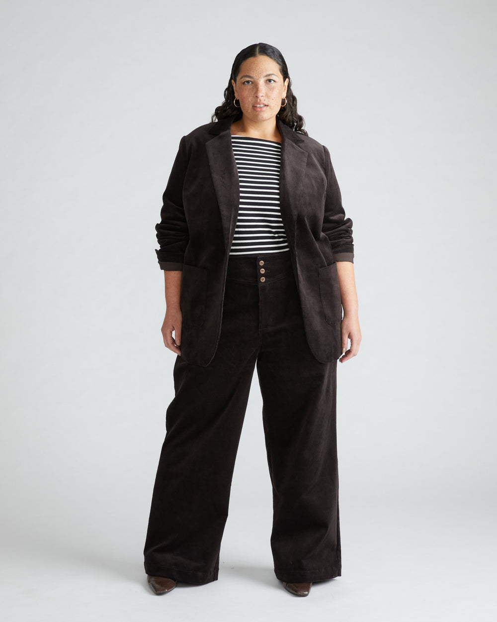 Charlie High Rise Sailor Cords - Espresso