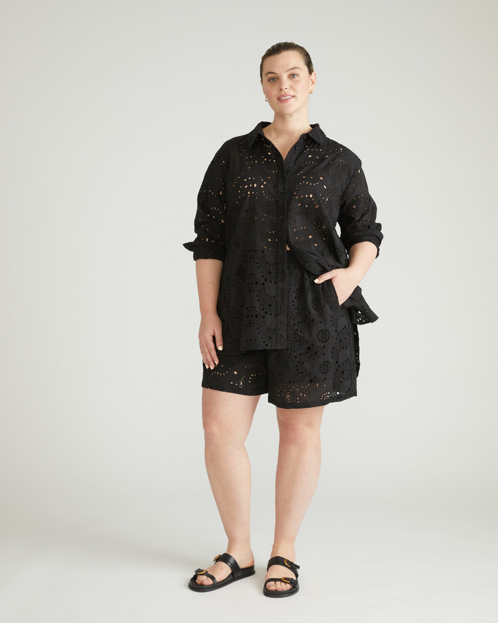 Lulu Cotton Eyelet Shorts Lulu Cotton Eyelet Shorts