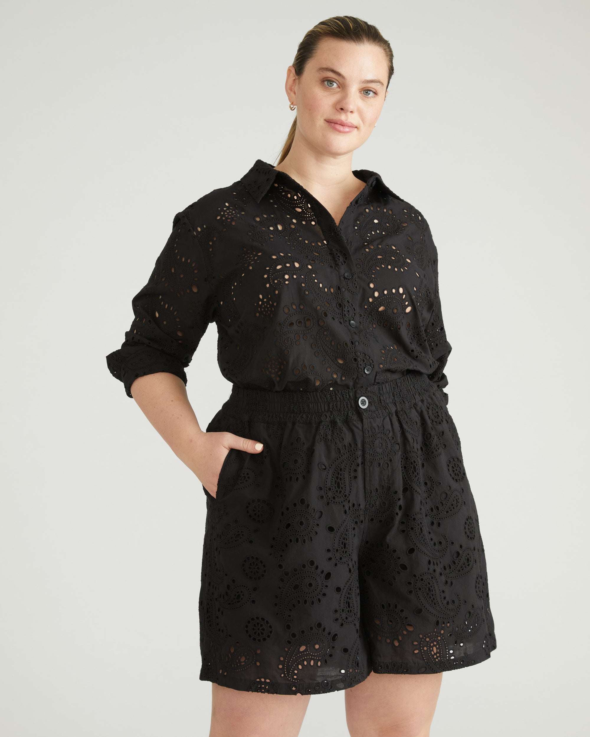 Lulu Cotton Eyelet Shorts Lulu Cotton Eyelet Shorts