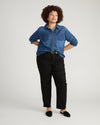 Seine High Rise Straight Leg Jean 29 Inch - Jet Black