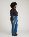 Seine High Rise Straight Leg Jean 29 Inch - Washed Vintage Indigo