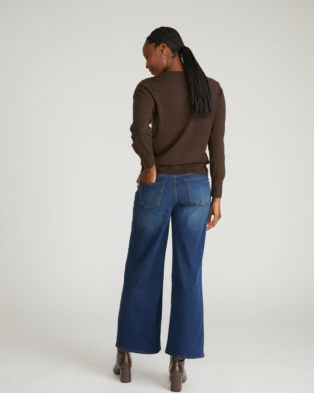 Roxy Relaxed Bootcut Jeans - Field Of Dreams Indigo