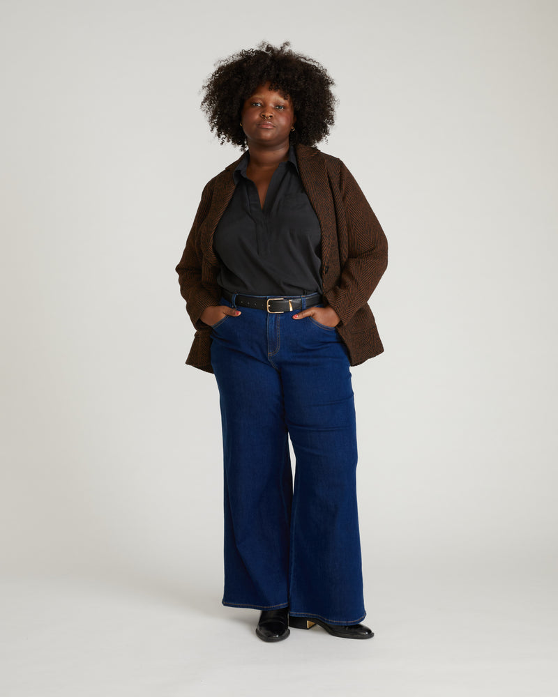 Roxy Relaxed Bootcut Jeans - River Blue Wash